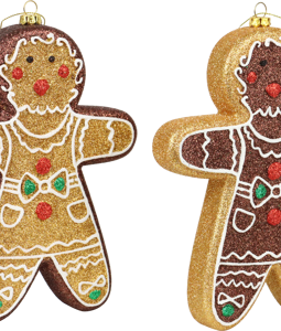 6485 DECORATIVE HANGERS GINGERMAN S/2